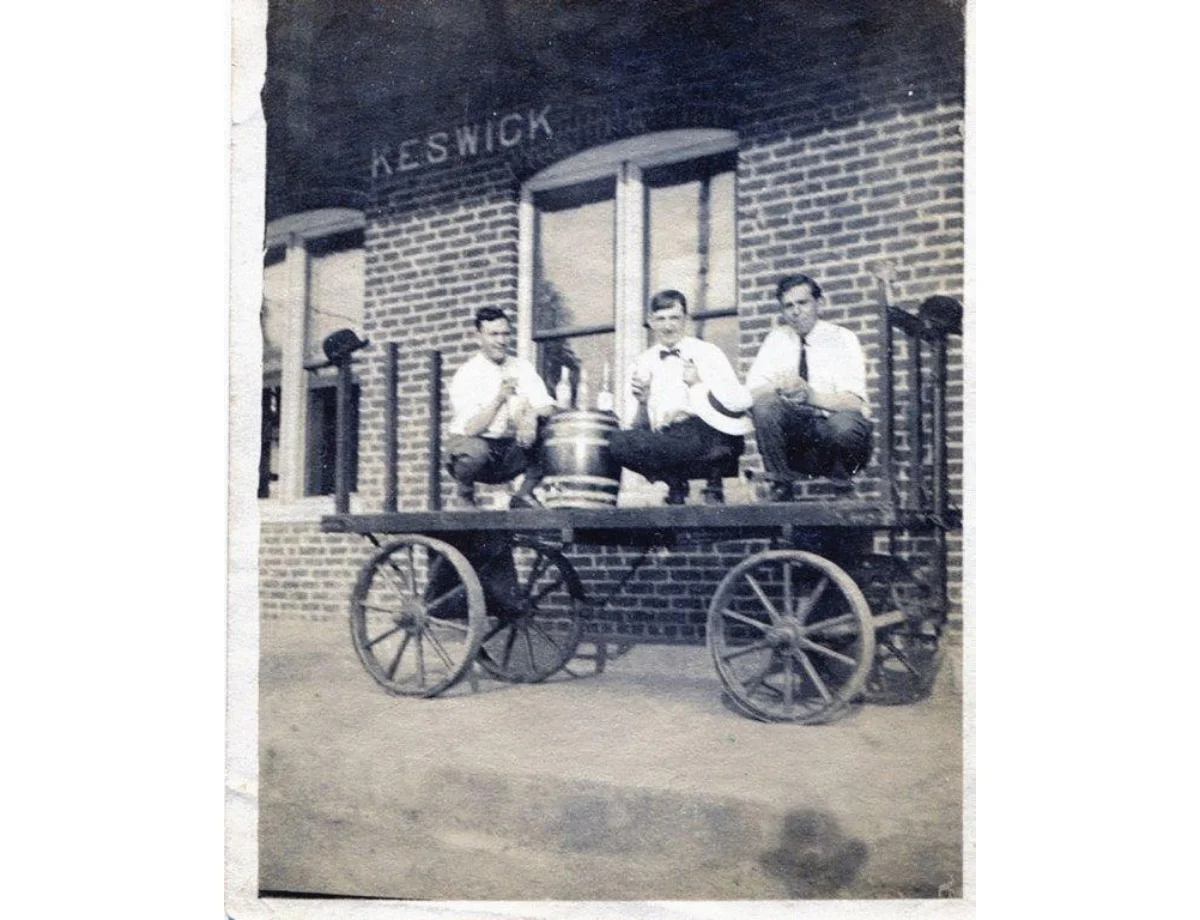 two people in front of The Keswick Depot