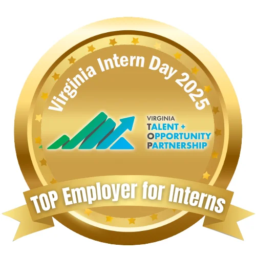 Top Employer for Interns badge