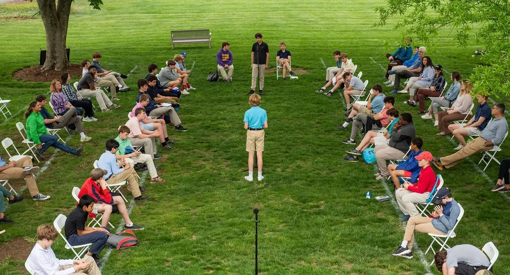 outdoor community meeting