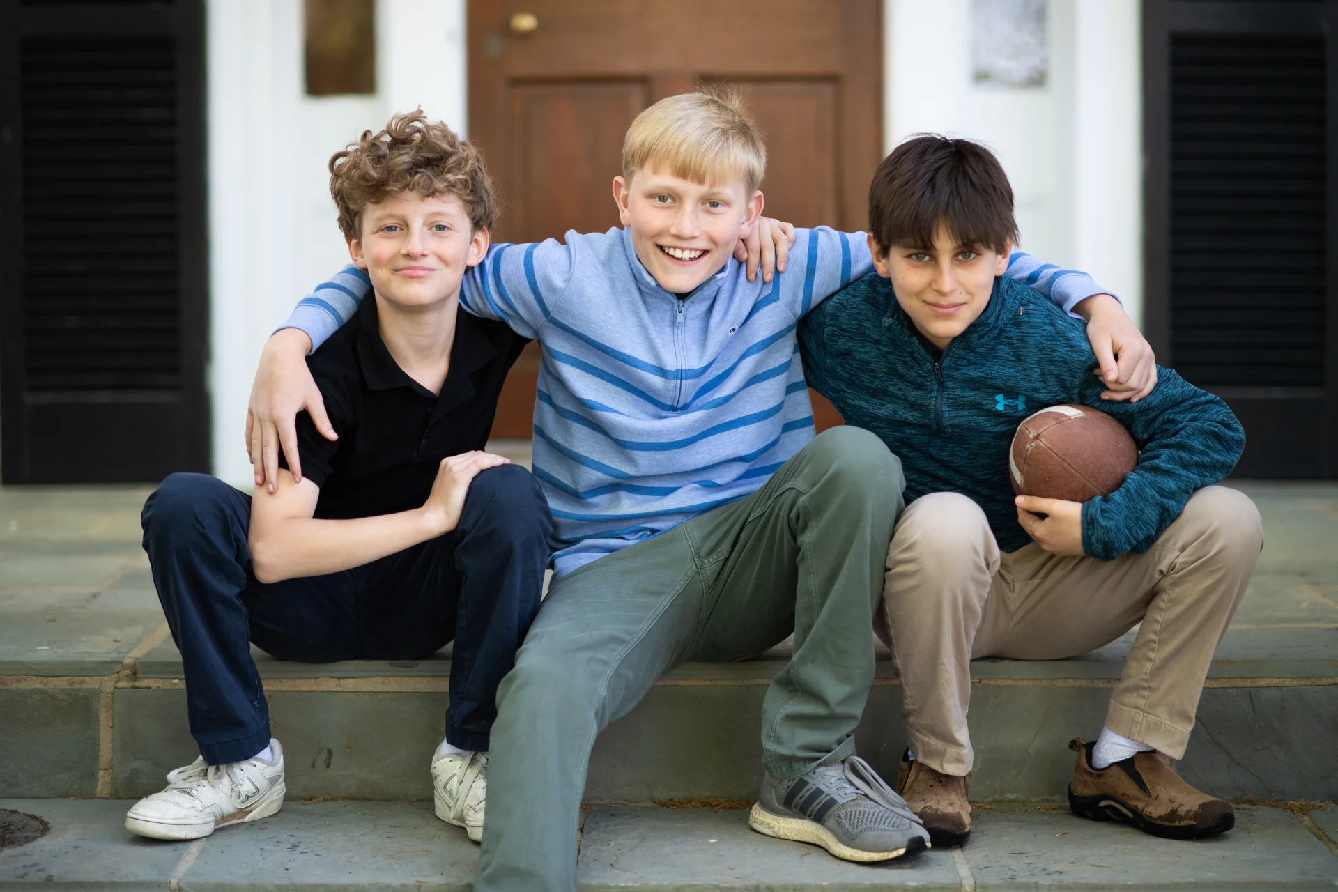 Student running in 3 mile fun run